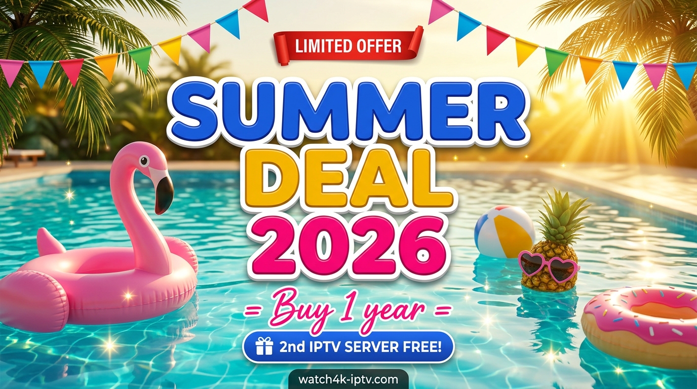 Summer Deal 2026 — 1 Year + free 2nd IPTV server