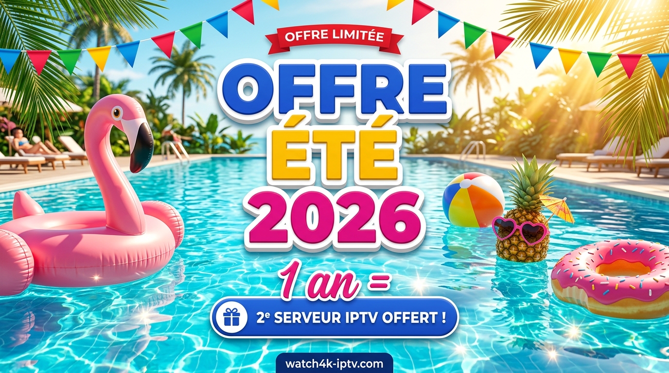 Offre Été 2026 — 1 An + 2e serveur IPTV offert